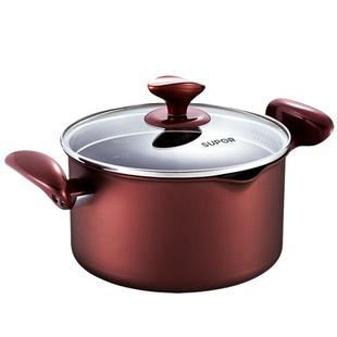 苏泊尔汤锅家用燃气加厚煮粥锅小蒸锅不粘锅具电磁炉麦石熬汤炖锅