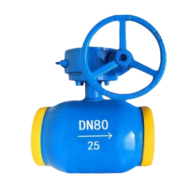 涡轮全焊接球阀Q61F-25C热力专用供暖304不锈钢球芯手动阀门DN200