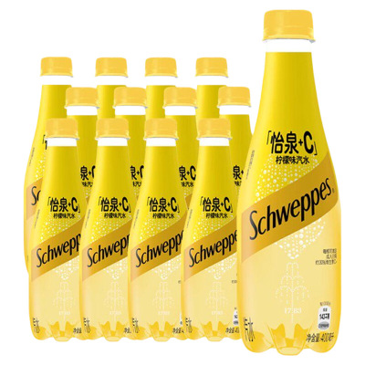 可口可乐怡泉苏打水400ml*6/12瓶