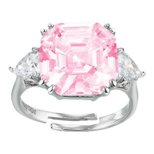 NothingButMini方形锆石鸡尾酒开口戒指百搭精致轻奢个性时尚