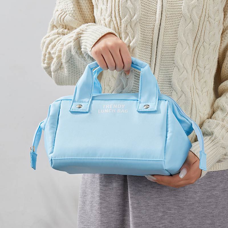 高颜值便当包手提保温礼品上班族饭盒露营logo带饭包餐定制袋包