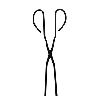 铁艺火钳夹长铸铁制作锅盔火钳加长煤球夹碳火钳铁钳火煤夹垃圾钳