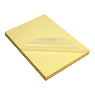 A4透明不干胶标签打印纸UV涂层5丝PET背胶喷墨打印激光打印刮不掉防水撕不烂2.5丝半透明耐刮赖刮防刮标签纸