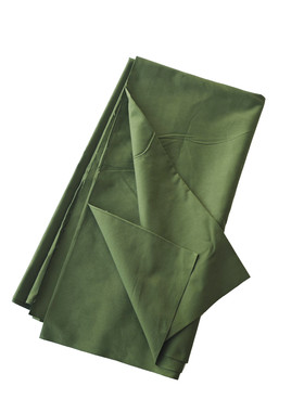 87的确良布料军绿色夏季服装布