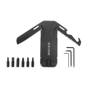 鸿丰户外EDC多功能工具刀车载应急单车小扳手螺丝刀便携户外小刀