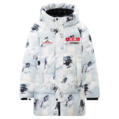 波司登极寒加厚儿童中长款羽绒服
