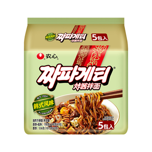 韩国农心炸酱面杂酱面方便面袋面碗面泡面夜宵煮面速食官方旗舰店