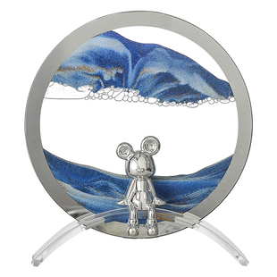 暴力熊流沙画摆件家居客厅酒柜装饰品玄关电视柜新房乔迁新居礼品