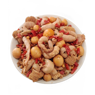 麻辣包蛋肠鸡杂蛋包肠河南特产夏邑胡桥桶子鸡椒麻鸡熟食真空即食