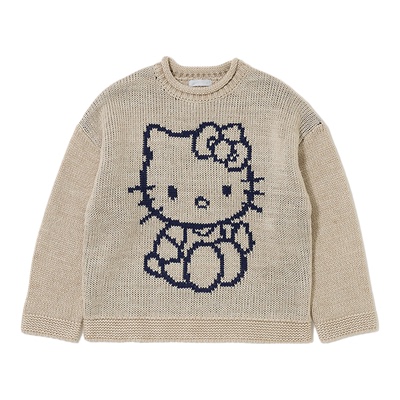 MOUSSY X HELLO KITTY联名秋冬新款圆领毛针织衫010IAF01-8081