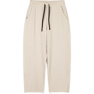 速写奥莱outlets男装秋冬折扣九分裤宽松休闲束脚运动裤9M7E13440