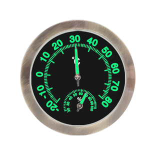 欧达时夜光迷你车载温湿度计夏天高温汽车内专用测温表创意温度计