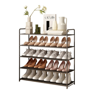 中古风鞋架多层家用门口室内铁艺简易收纳架高级感落地式入户鞋柜