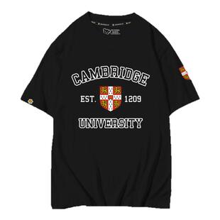 英国名校剑桥牛津帝国理工伦敦大学短袖t恤衫男女学生纯棉半袖体