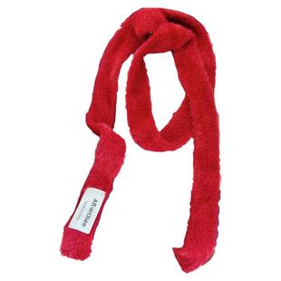 欧美小众设计长条窄版围巾女孩秋冬季新款时尚纯色百搭装饰小围脖