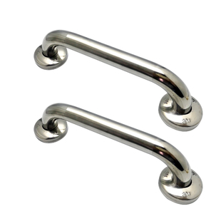 精品加厚304不锈钢中砂弯头双盖大拉手推拉门卫生间圆管把手扶手