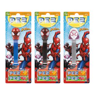 PEZ皮礼士糖 蜘蛛侠正版授权欧洲进口高颜值零食糖果机水果味糖果