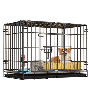 狗笼子泰迪贵宾等小型犬狗笼室内带厕所家用中型犬折叠宠物笼清仓