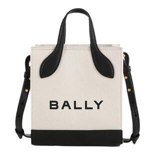 Bally巴利 女士BAR系列帆布包托特包迷你包手提单肩包银泰 300095