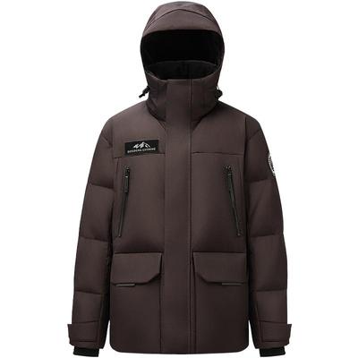 波司登2025新款羽绒服女款蓄热保暖工装极寒连帽户外高蓬90鹅绒