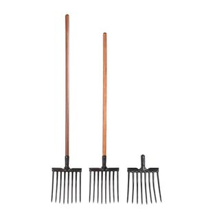 锰钢8股叉翻地松土钢叉开荒八齿铁路养护铲子石渣子建筑农用工具