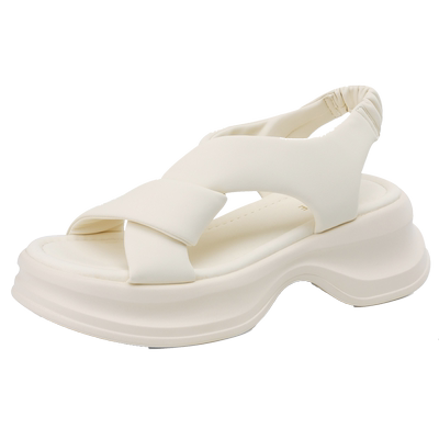 达芙妮银色厚底凉鞋运动百搭气质