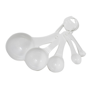 量勺五件套奶粉勺子克数勺塑料带刻度烘焙工具家用量杯量勺套装