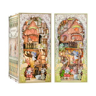 CuteBee立体拼图花灵音乐会拼装房子模型diy小屋积木生日礼物女生