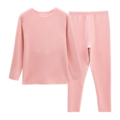 红豆儿童德绒内衣套装羊毛保暖