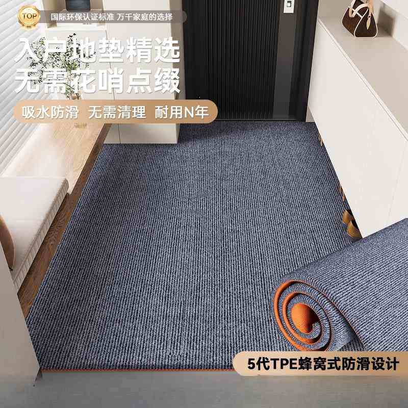地毯入户门地垫可自由裁剪家用脚垫门垫门口防滑耐脏免洗吸水垫子