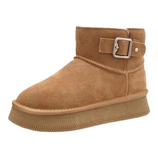 特价COMELY康莉2025厚底防滑雪地靴加绒保暖棉鞋女短靴子KAJ48836