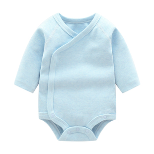 包屁衣婴儿秋冬长袖保暖内衣加厚纯棉三角哈衣新生和尚服宝宝睡衣