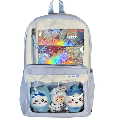 日系学院风学生日常简约双肩痛包