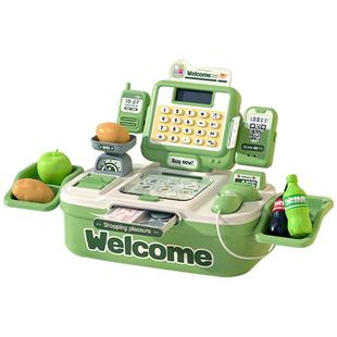 儿童超市仿真收银机玩具收银台套装过家家售货机刷卡男女孩礼物