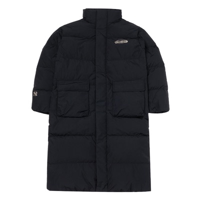 MLB男女长款羽绒服鸭绒外套