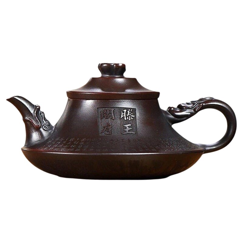 宜兴紫砂泡茶壶原矿古铜泥滕王阁序云炉大师全手工中式高档紫砂壶