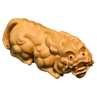 黄杨木雕摆件实木把玩物件工艺品文玩手把件随身男士盘玩挂件貔貅