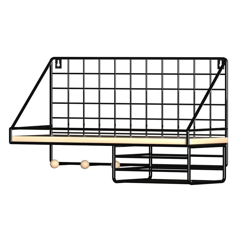 墙上置物架免打孔学生寝室床头上铺宿舍神器墙壁挂篮卧室收纳架子