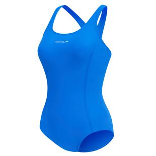 Speedo/速比涛自由皮女士微胖连体泳衣竞速训练游泳馆专用高级感