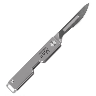 钛合金手术刀换刃小刀随身防身裁纸锋利折叠刀美工刀便携开快递刀