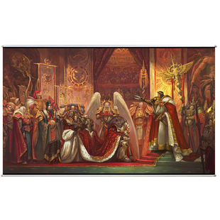 战锤40K桌面游戏周边海报布制挂画帝皇圣吉列斯荷鲁斯帝国之拳