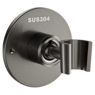 打孔花洒支架可调节浴室淋浴喷头通用挂座304不锈钢老式固定底座