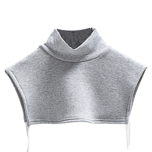 加绒加厚半高领假领子冬季男胸口保暖防风百搭高领衣领假领女领圈