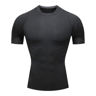 篮球男紧身衣短袖T恤跑步户外健身训练服速干透气高弹运动打底衣