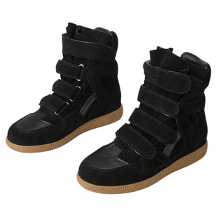 星期六内增高女鞋2025新款秋冬复古美拉德厚底高帮磨砂运动休闲鞋