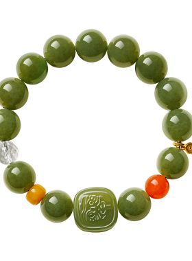 宫里上新正品天然和田玉手链