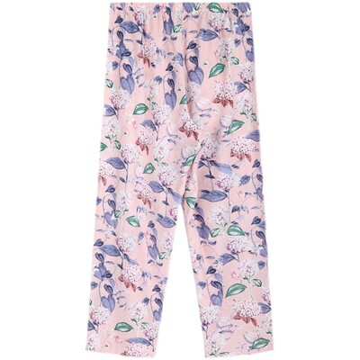 桑蚕丝加棉真丝睡裤安莉芳女