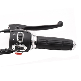 电动车喇叭大灯转向灯组合按钮小龟王转把手柄一体把座开关总成