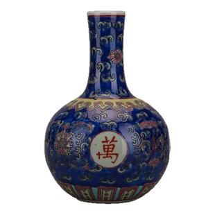 仿大清乾隆粉彩小胆瓶 仿古瓷器摆件古玩老货收藏品