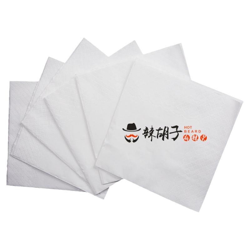 纸巾定制方巾纸餐厅定做双色餐巾纸230双层商用酒店2色印字印logo